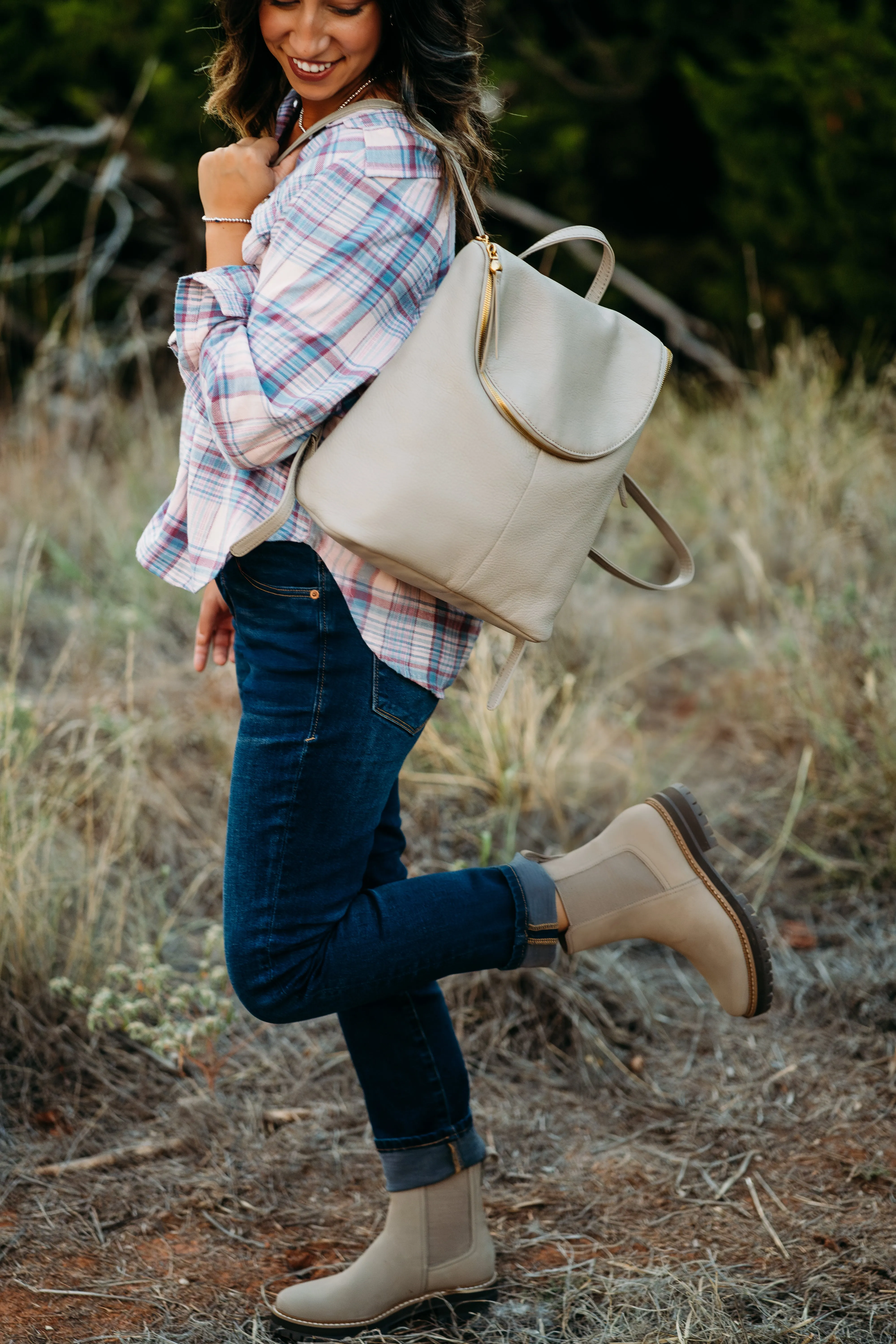 TOMS: Bennet Boot in Nubuck Natural Leather Adidas Minimalist Shoes