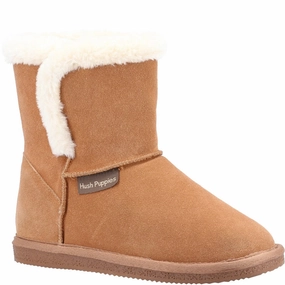 Lace Up Design Hush Puppies Ashleigh Slipper Bootie