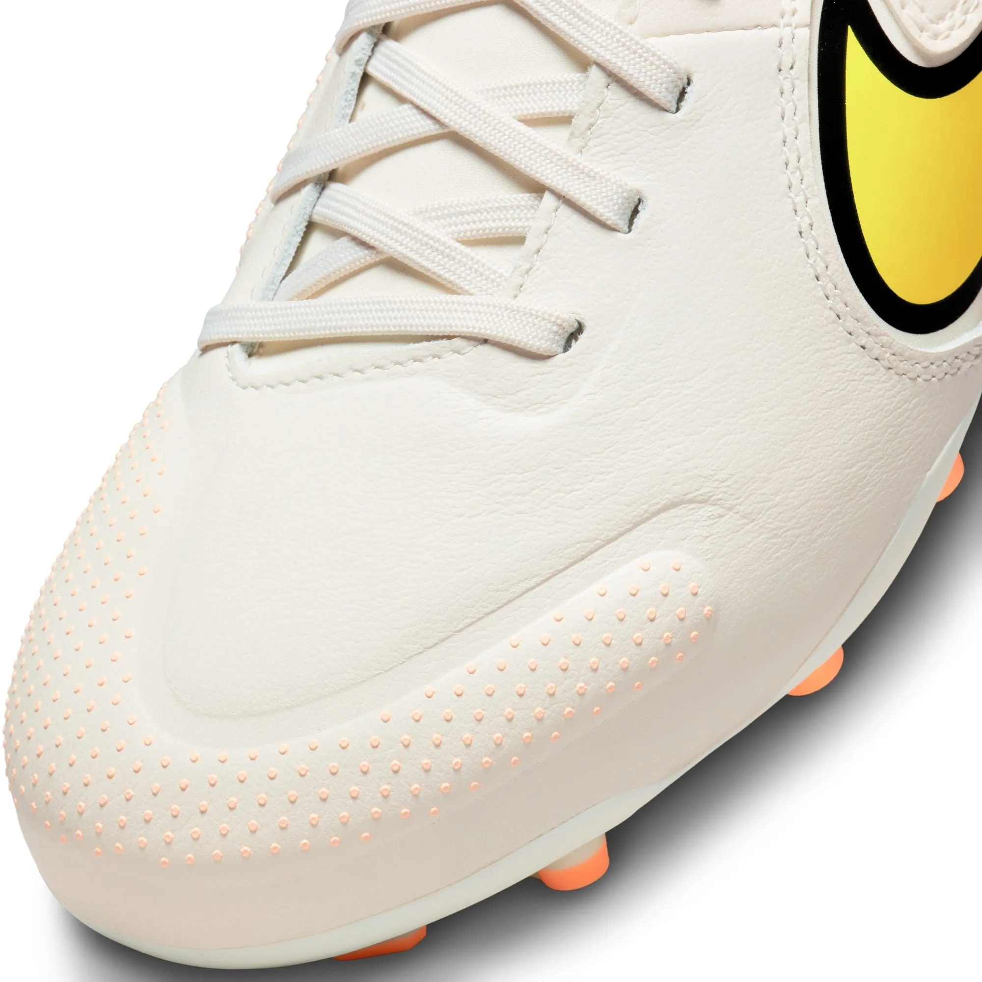 Nike Junior Tiempo Legend 9 Academy FG/MG Firm Ground Soccer Cleats - Phantom/Yellow Best Soccer Cleats For Sever's Disease