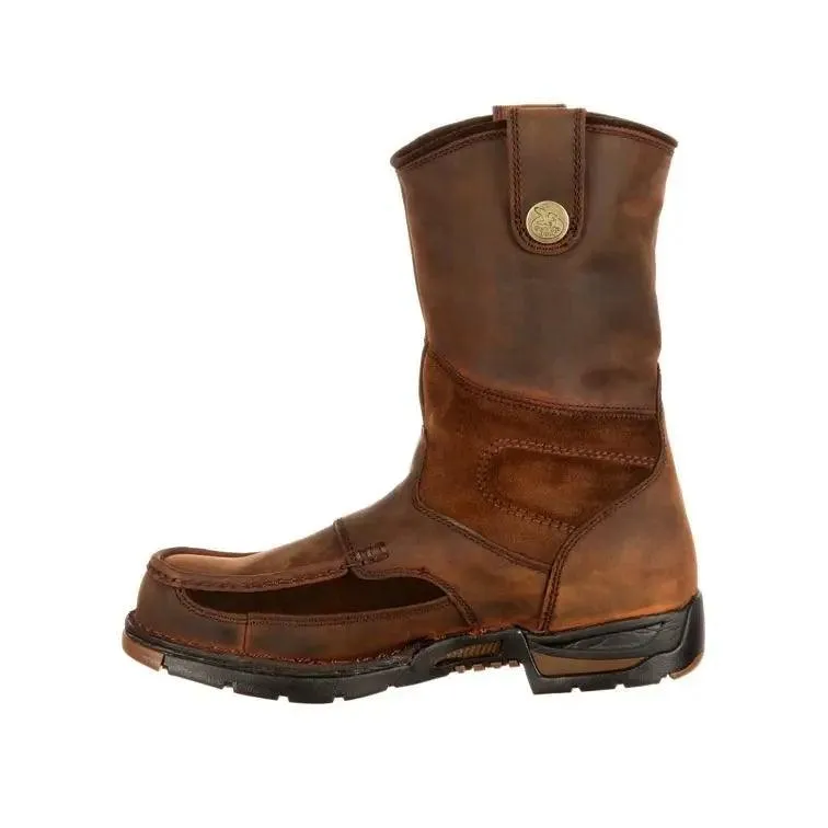 GEORGIA MENS WATERPROOF WELLINGTON WORK BOOT G4403 Ebay Work Boots