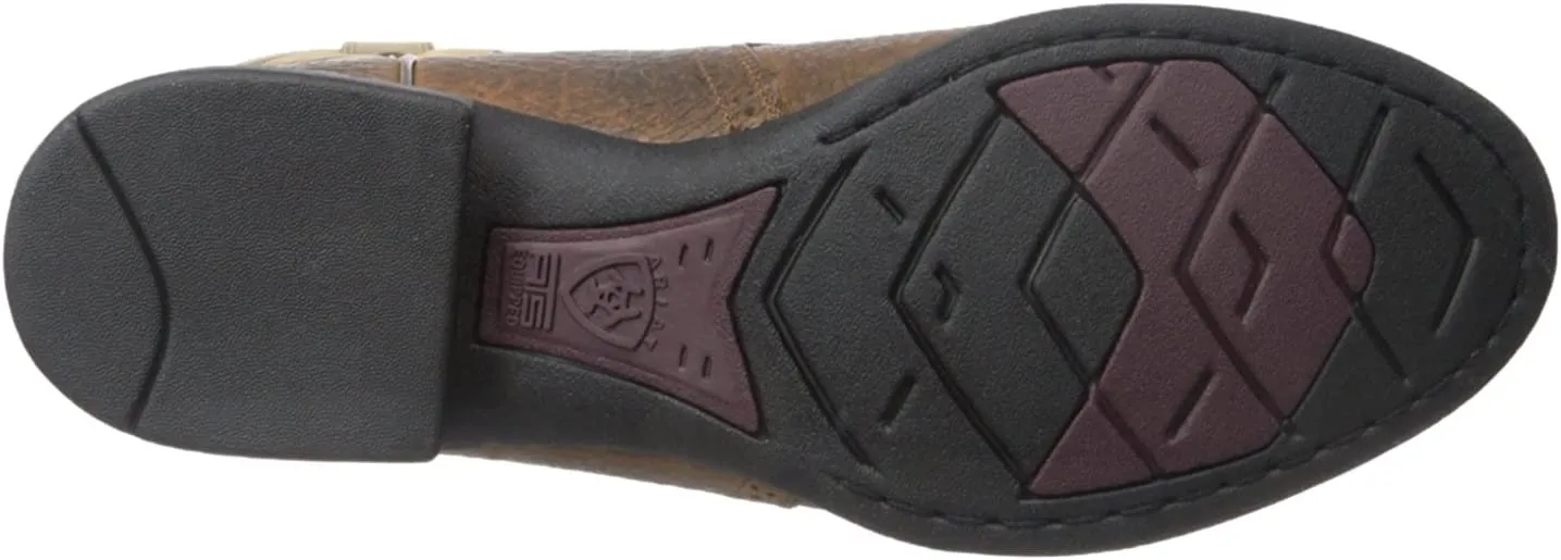 Pro Steel Toe Work Boot Ariat Men's Heritage Stockman Western Boot, Tumbled Brown Beige