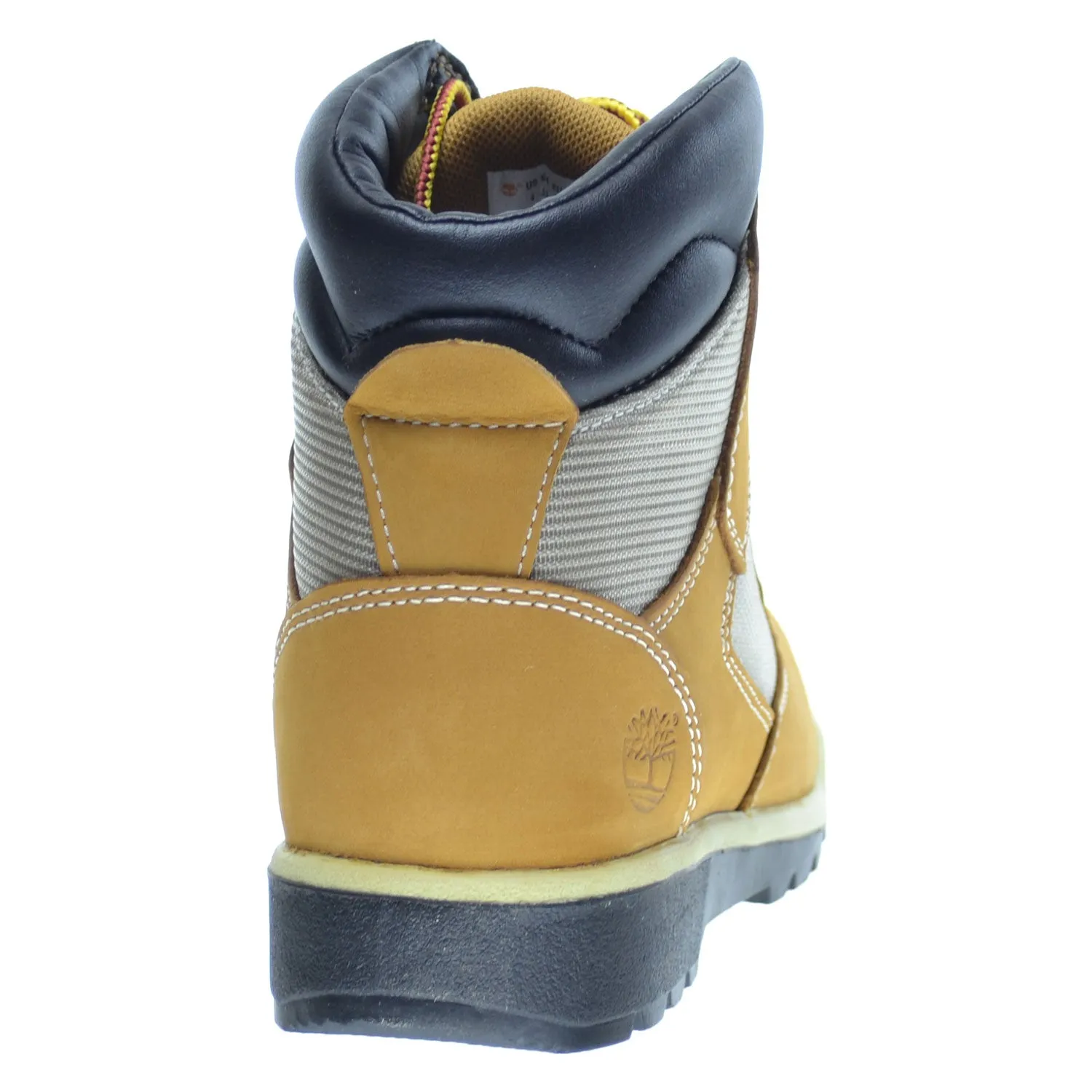 Timberland 6 Inch Big Kid's Field Boots Wheat Nubuck Hiking Boots For Elk Hunting