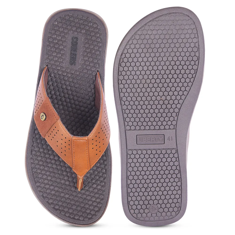 Com Slippers Coolers By Liberty Mens CSS-2 Tan Casual Slipper