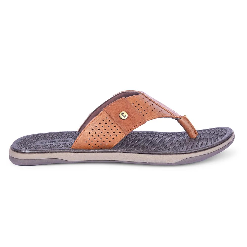 Toe Separator Slippers Coolers By Liberty Mens CSS-2 Tan Casual Slipper