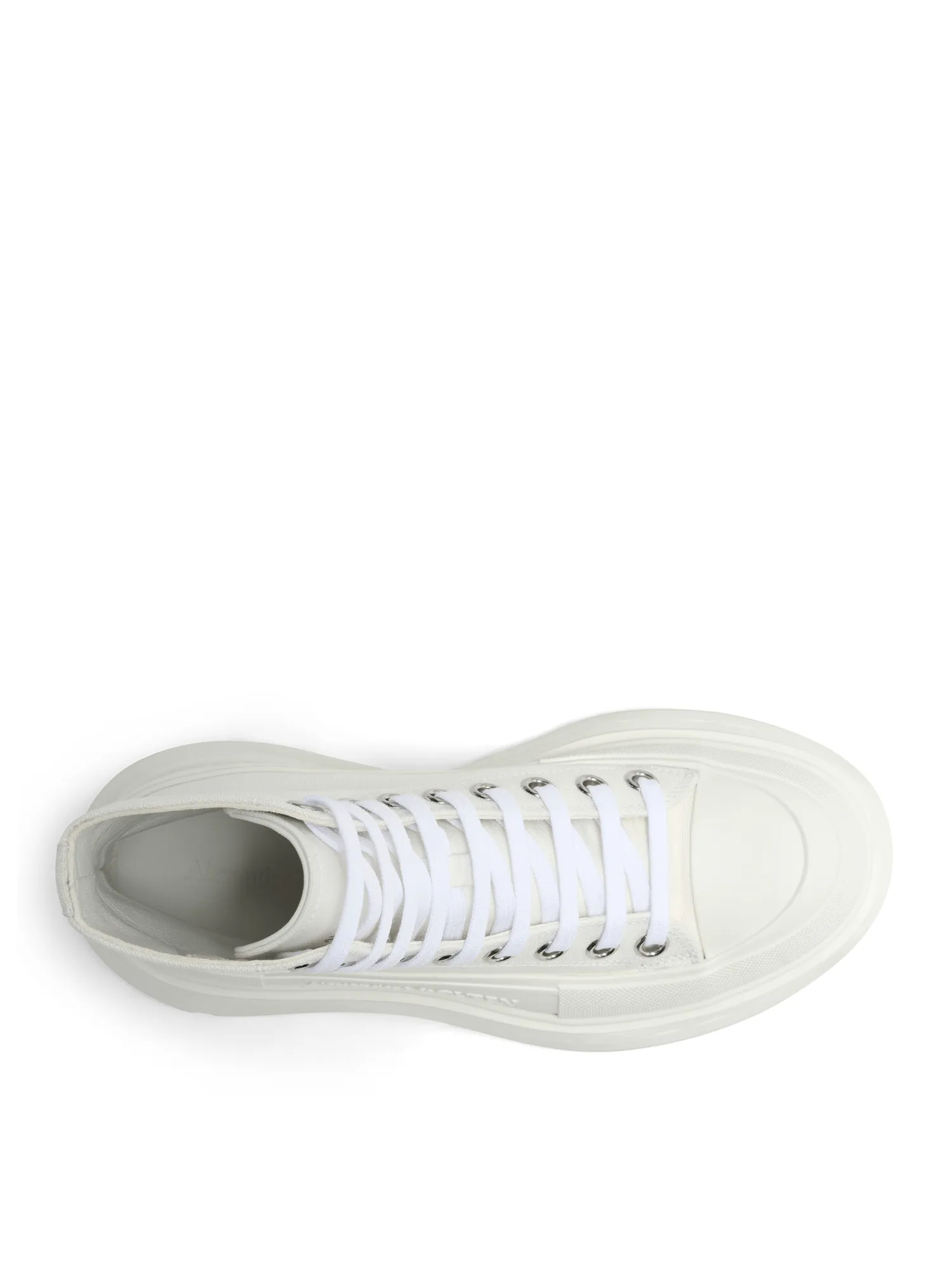 Dms Boots Tread Slick Canvas Lace-Up Boots in White