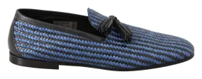 Penny Loafers Sale Dolce & Gabbana Elegant Woven Leather Loafers