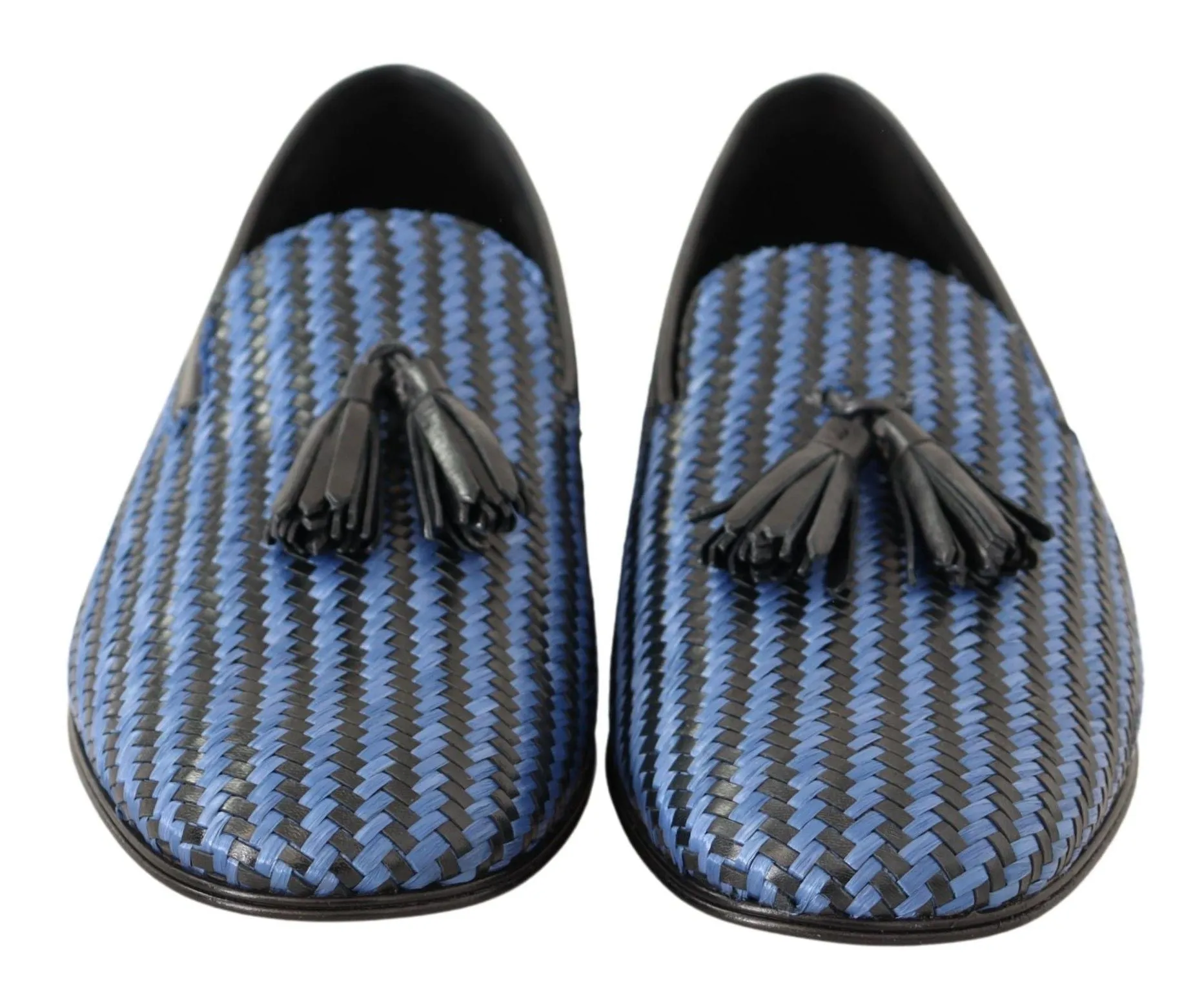Dolce & Gabbana Elegant Woven Leather Loafers Zappos Loafers