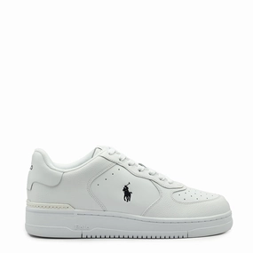 Polo Ralph Lauren Masters Court Leather Trainer White / Black Running Habit