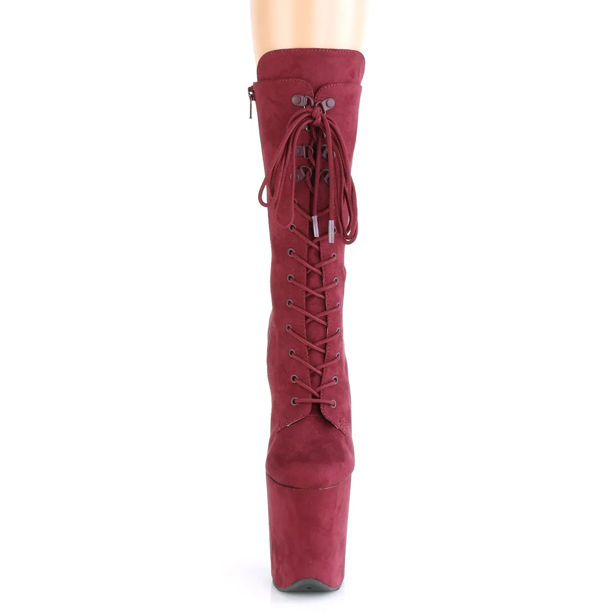 Difference Between Work Boots And Hiking Boots 8 Inch Heel FLAMINGO-1050FS Burgundy Suede