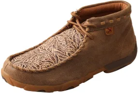 Second Shift Work Boots Twisted X Women'sChukka Driving Moc, Bomber/Nude Print, 8(M)