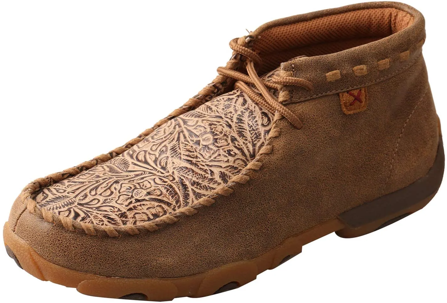 Carhartt Work Boots Twisted X Women'sChukka Driving Moc, Bomber/Nude Print, 8(M)