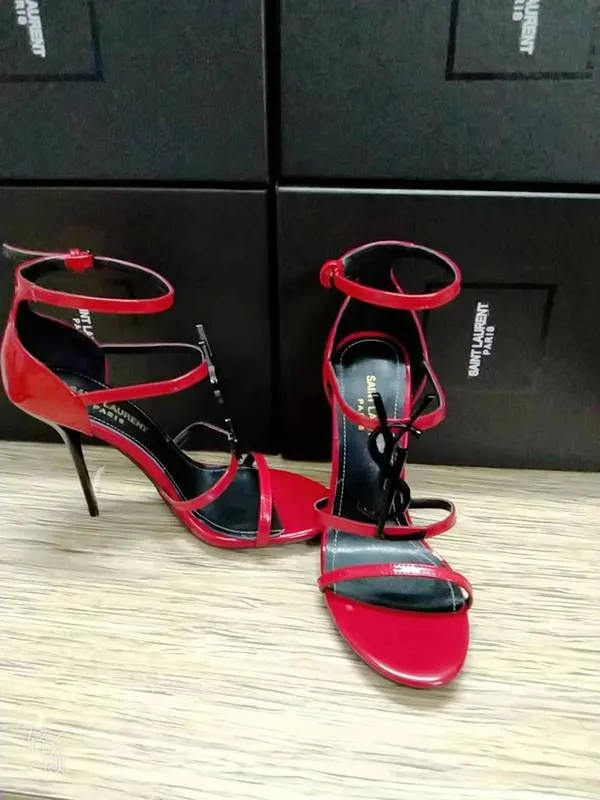 Goku Slippers OYS6 Slippers 10.5CM High heels women size 35-41 leather shoes