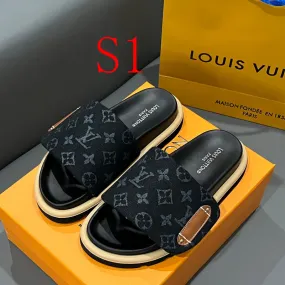 Juicy Couture Slippers MLS3 Leather slippers Man and Women shoes 35-45 With box