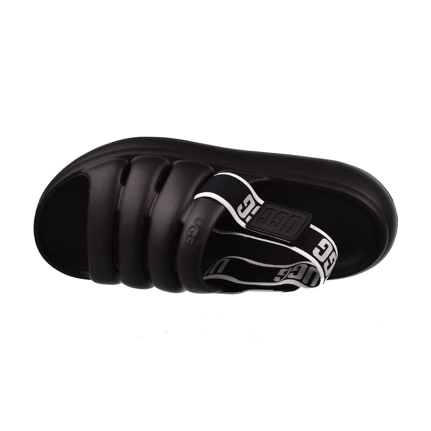 UGG Sport Yeah Women's Slide Black Marabou Slippers