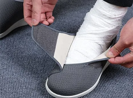 Silver Slippers Program For Seniors FitVille Women's Adjustable Strap Diabetic Shoes