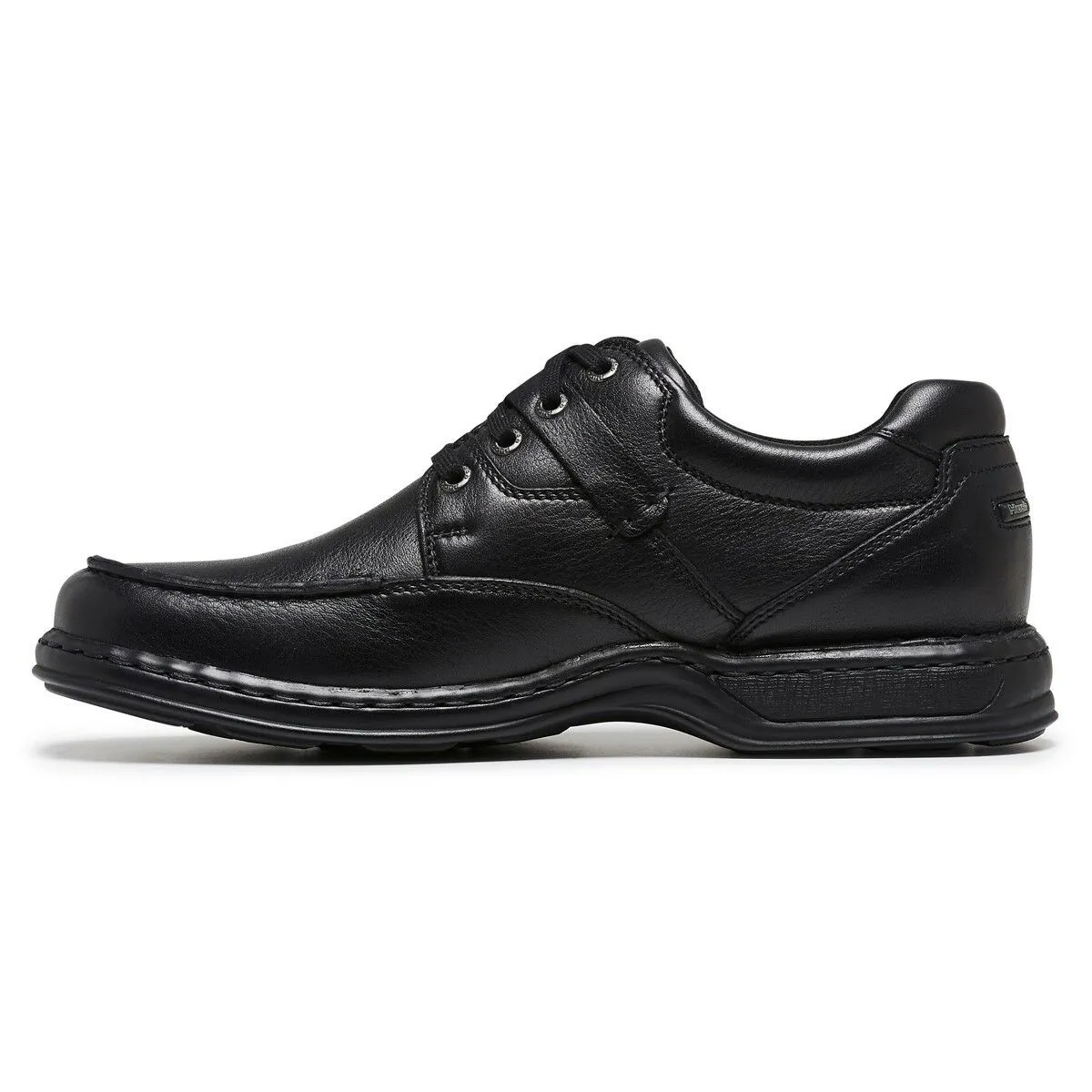 Mens Hush Puppies Randall 2 Black Leather Lace Up Work Formal Shoes Most Comfortable Dress Shoes