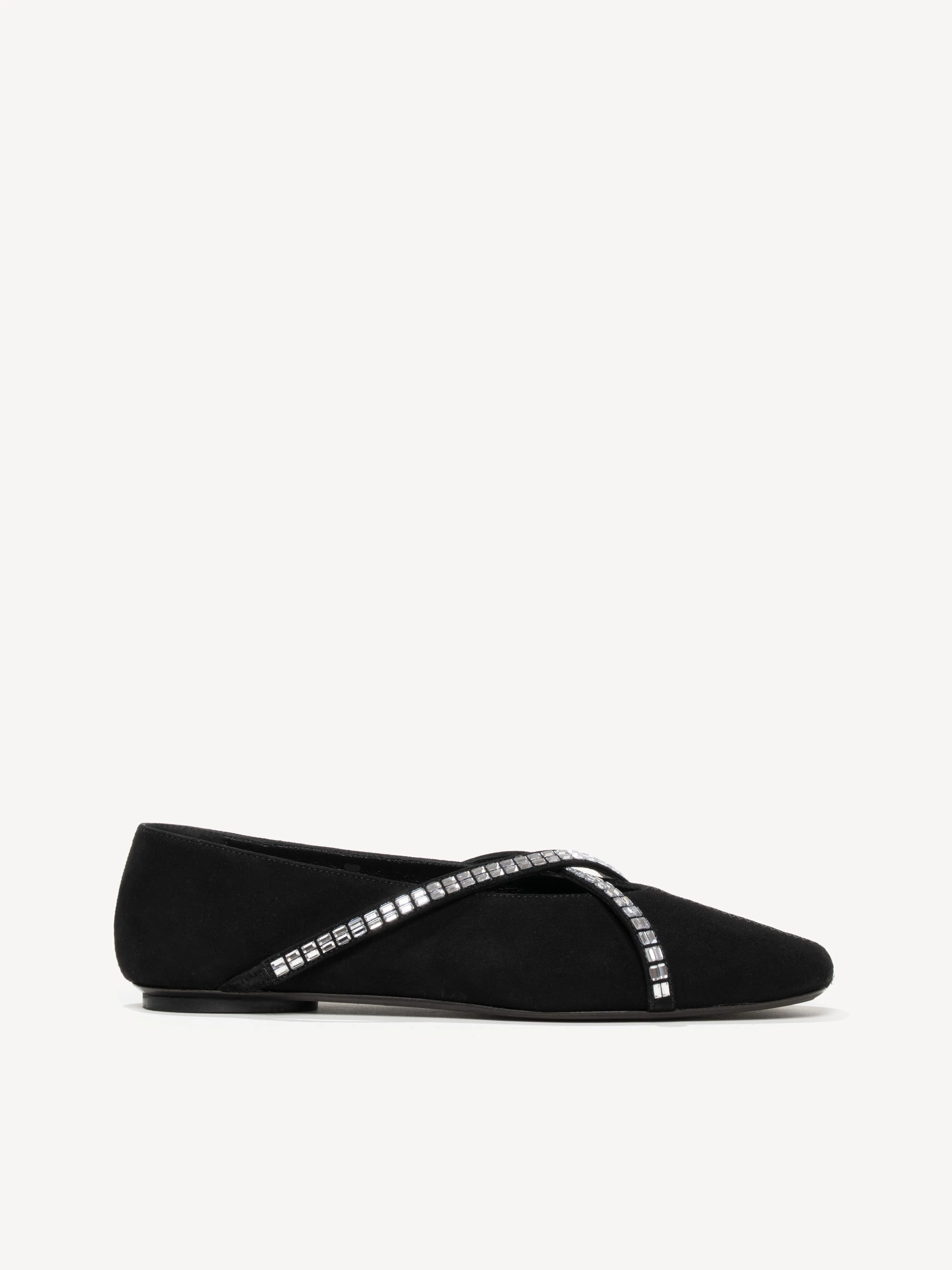 Flat Out Of Heels Shoes The Una Crystal