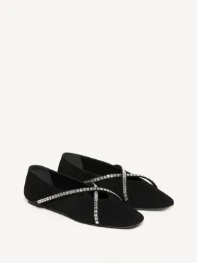 The Una Crystal Flat Sole Tennis Shoes