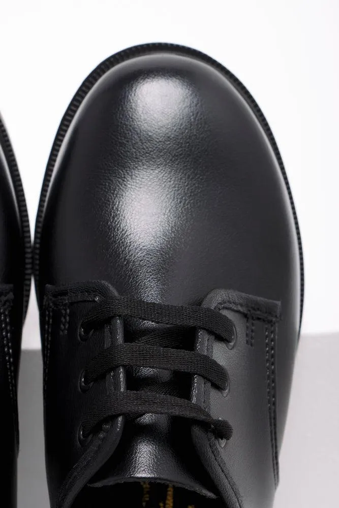 Boys Shoes Black BFIRST Stretching Leather Boots