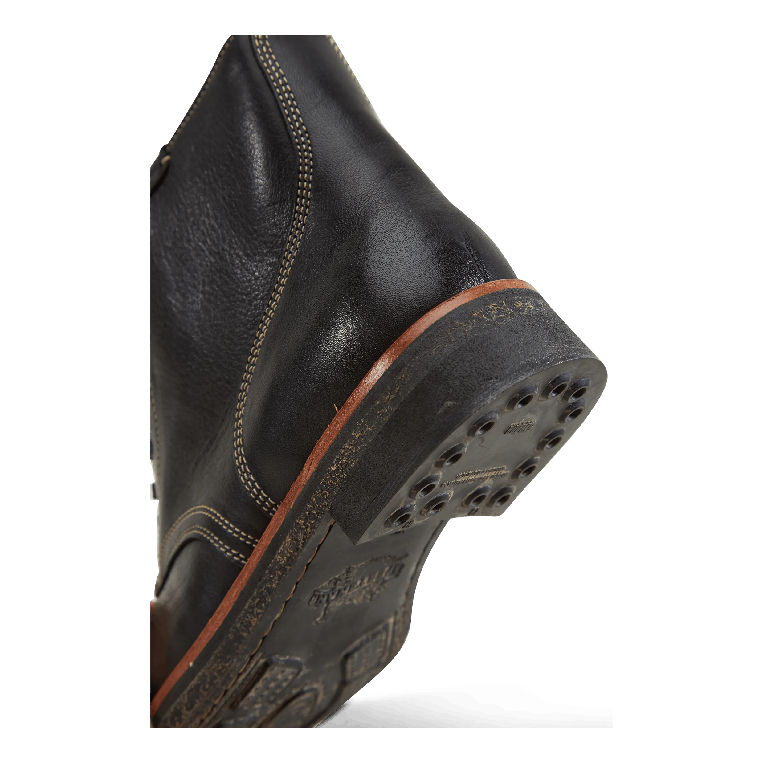 Tumbled Leather Boot Black Street Shoes Adidas