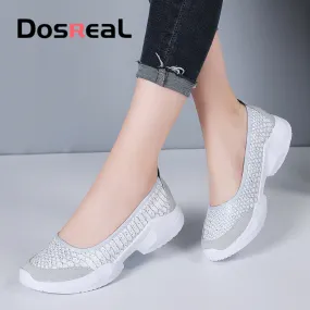 Loafers Gq Dosreal Women Shallow Flats Shoes Summer Fashion Mesh Sneakers For Ladies Outdoor Casual Shoes Comfo