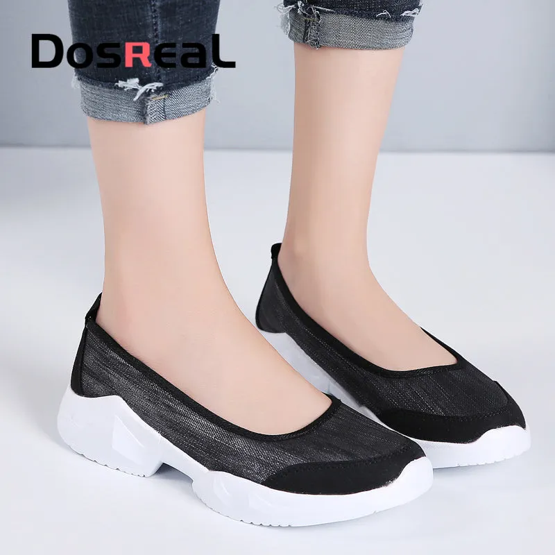 Amazon Loafers Dosreal Women Shallow Flats Shoes Summer Fashion Mesh Sneakers For Ladies Outdoor Casual Shoes Comfo