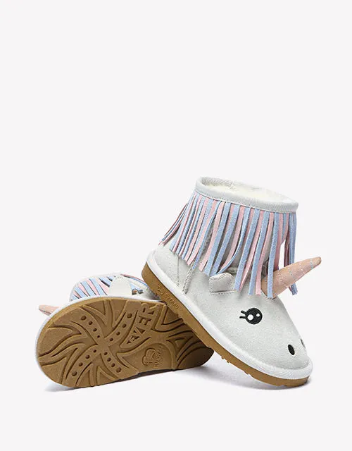 Unicorn Kids Plus Oxblood Colour Boots