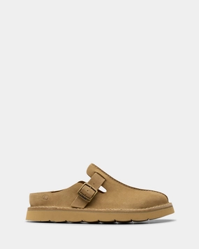 Relax Shoes On The Go Slip Solsbury Mule Dark Sand Suede