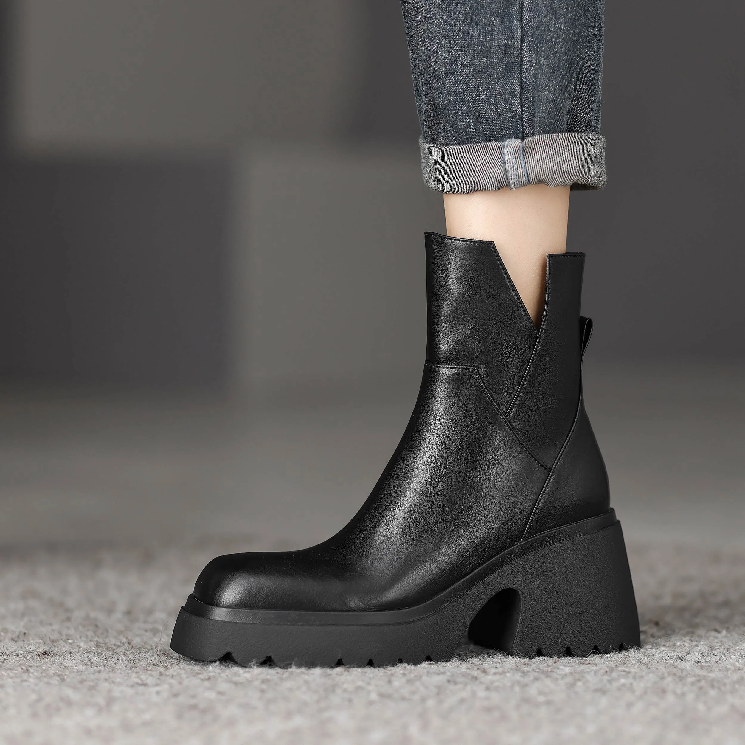 American Adidas Shoes USS Shoes Camacho Women's Platform Office Ankle Boots