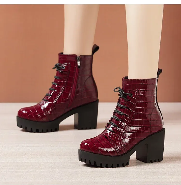 USS Shoes Elvys Women's Platform Patent Boots Adidas Runfalcon Running Shoe Sneaker