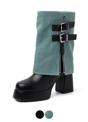 USS Shoes Shantal Women's Mid-Calf Ankle Boots Adidas Stella Mccartney Tennis Shoes