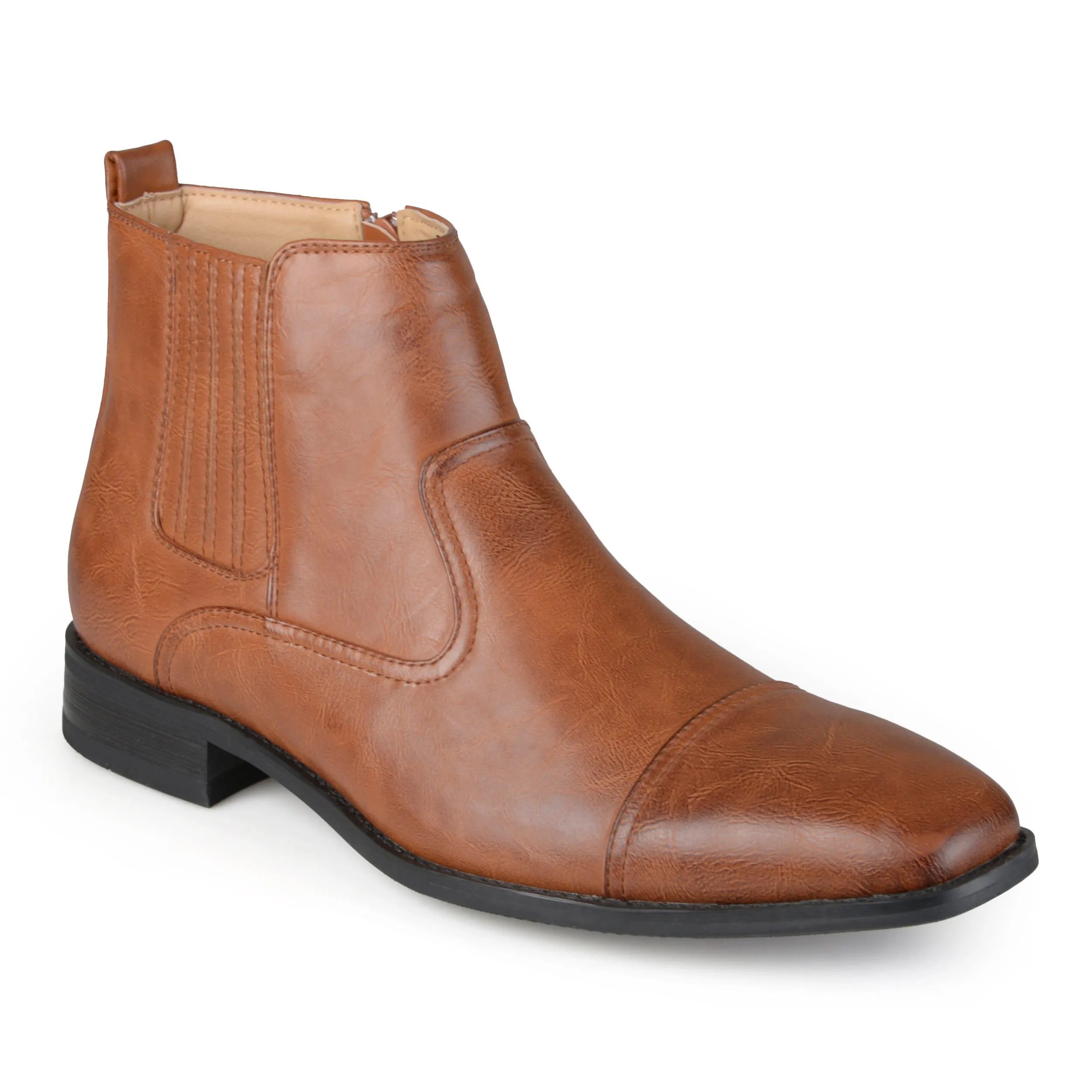 Dress Shoes Make You Taller Vance Co. Men's Wide Width Alex Chelsea Boot