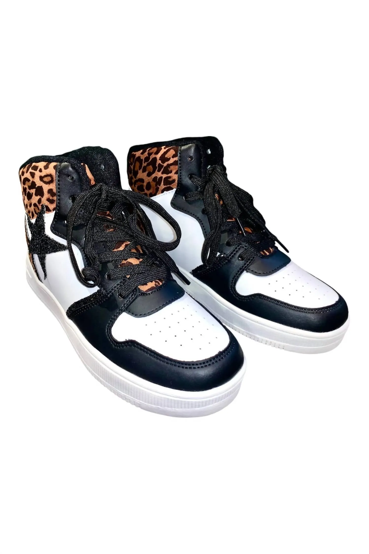 Pj Tucker Sneakers Very G - Women's Glitter Star Hightop Sneakers