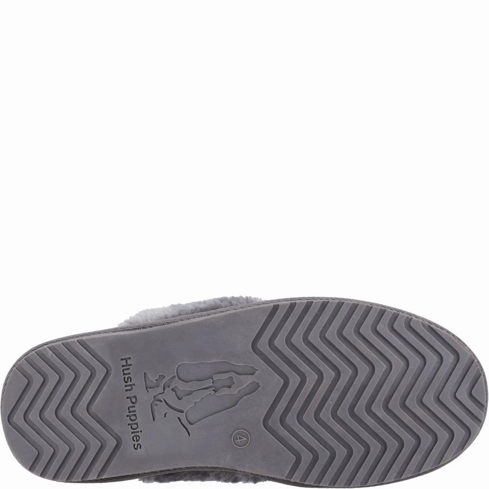 Hush Puppies Arianna Plaid Slipper Sleek Finish