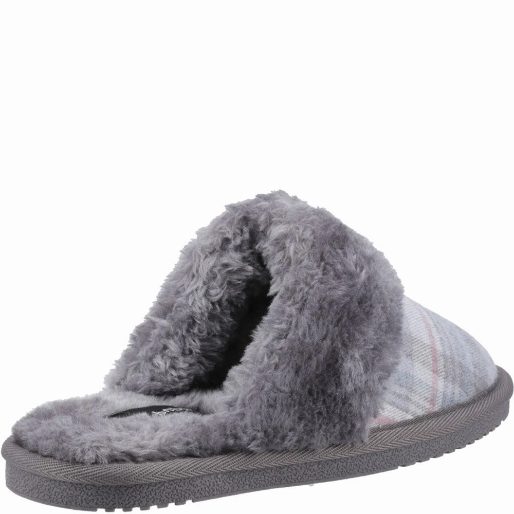 Anti Abrasion Quick Relaxation Step Hush Puppies Arianna Plaid Slipper