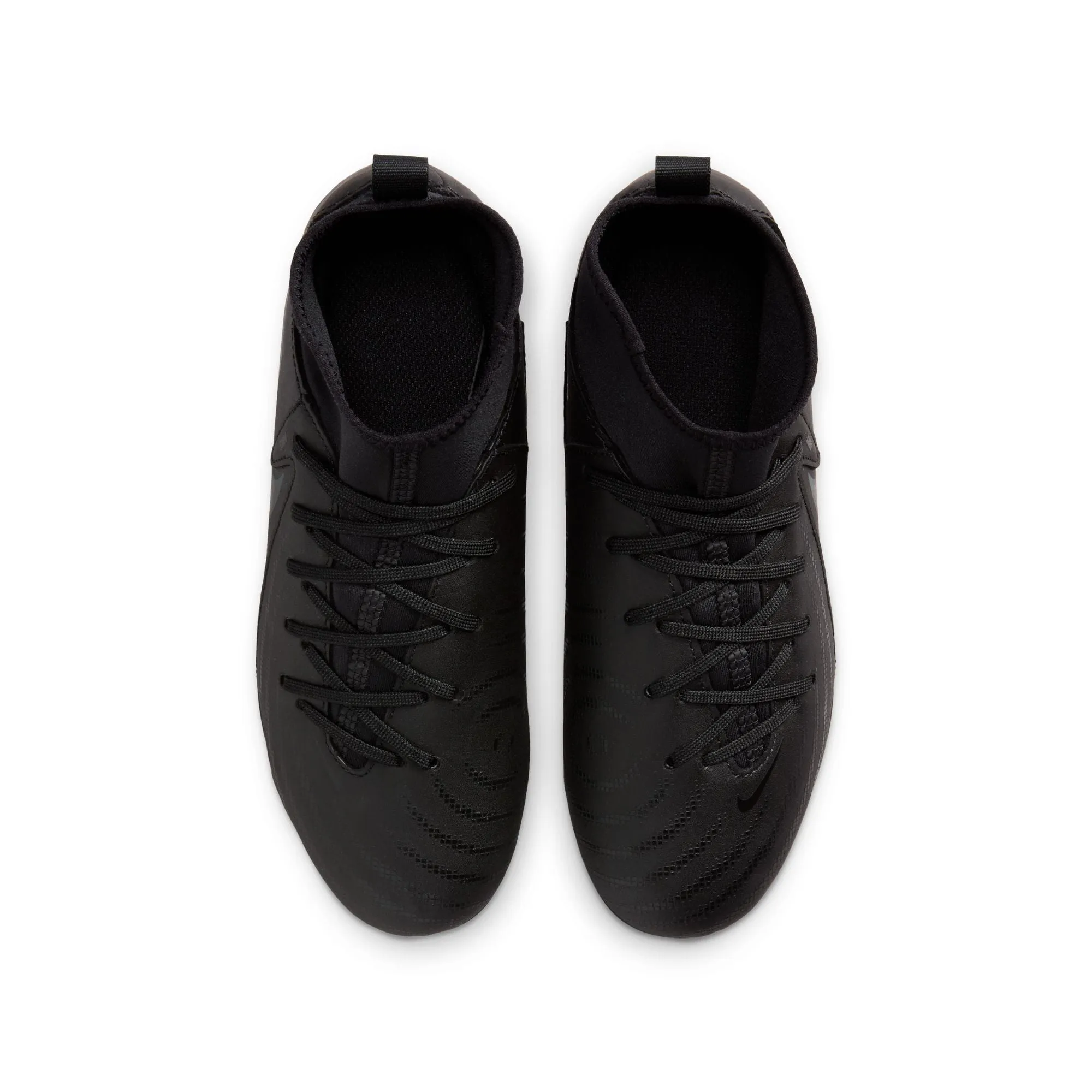 Cheap Soccer Cleats Review Nike Junior Phantom Luna II Academy MG High-Top Soccer Cleats - Black/ Black Deep Jungle