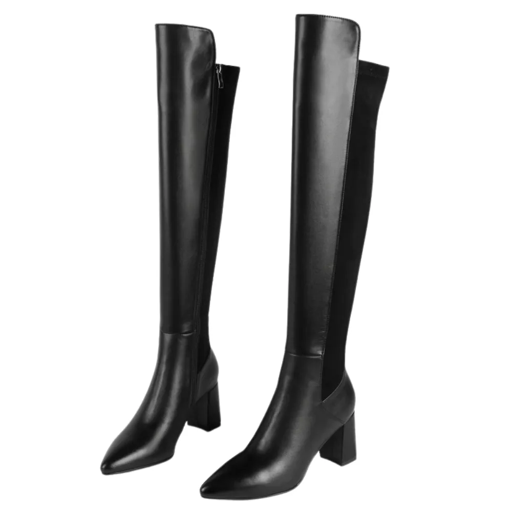 Vintage Leather Over-The-Knee Boots Adidas Golf Spikeless Shoes