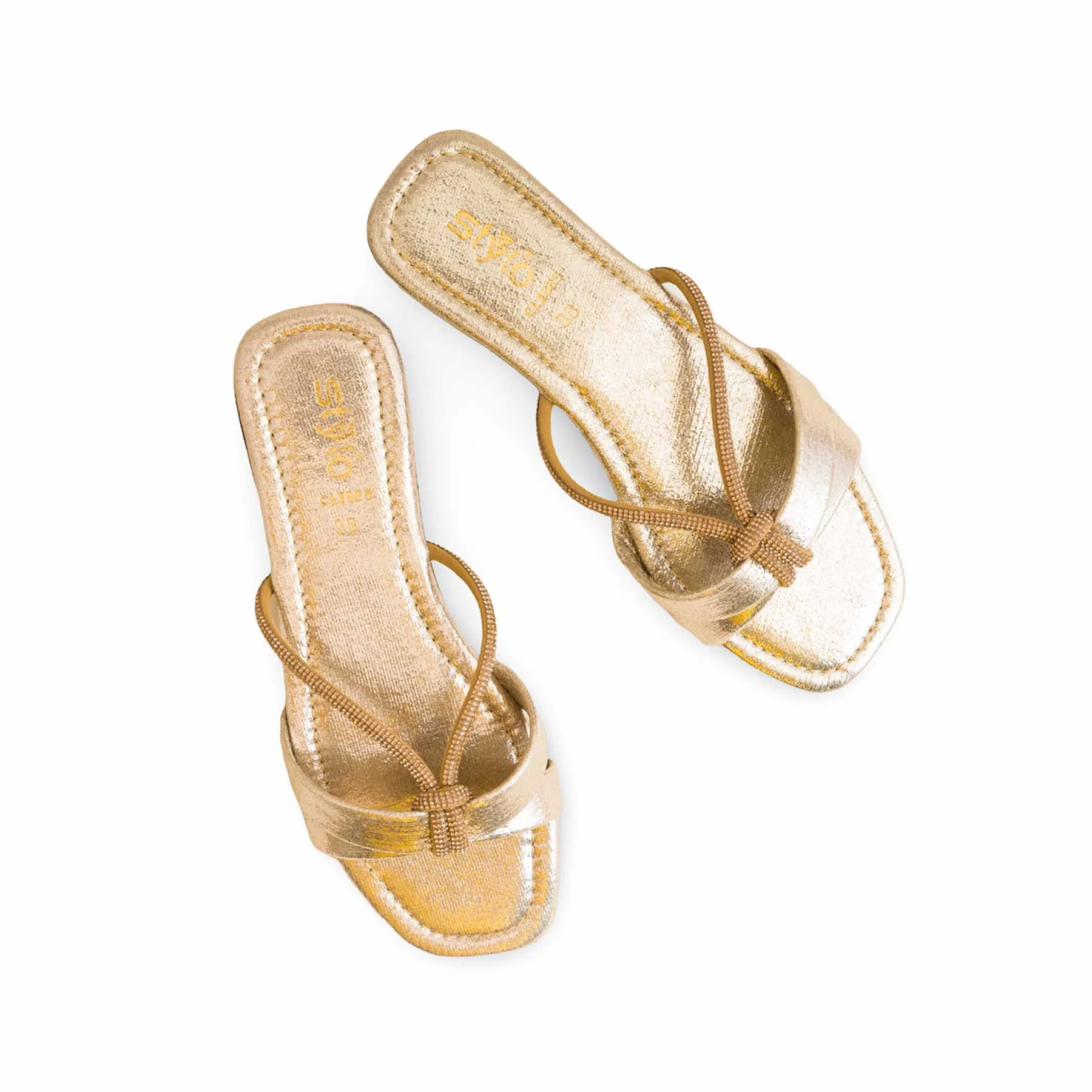 Golden Casual Slipper For Ladies CL1885 Home Slippers With Arch Support