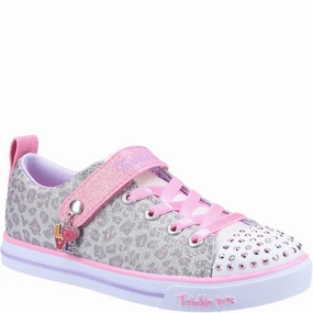 Skechers Twinkle Toes: Sparkle Lite Leopard Shines Shoe running on uphill shoes Full Coverage