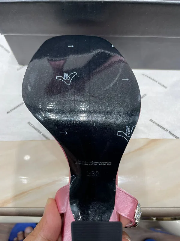 Cheetah Print Slippers MKS06 high-heeled 10CM shoes Women 35-40 Slippers with Box