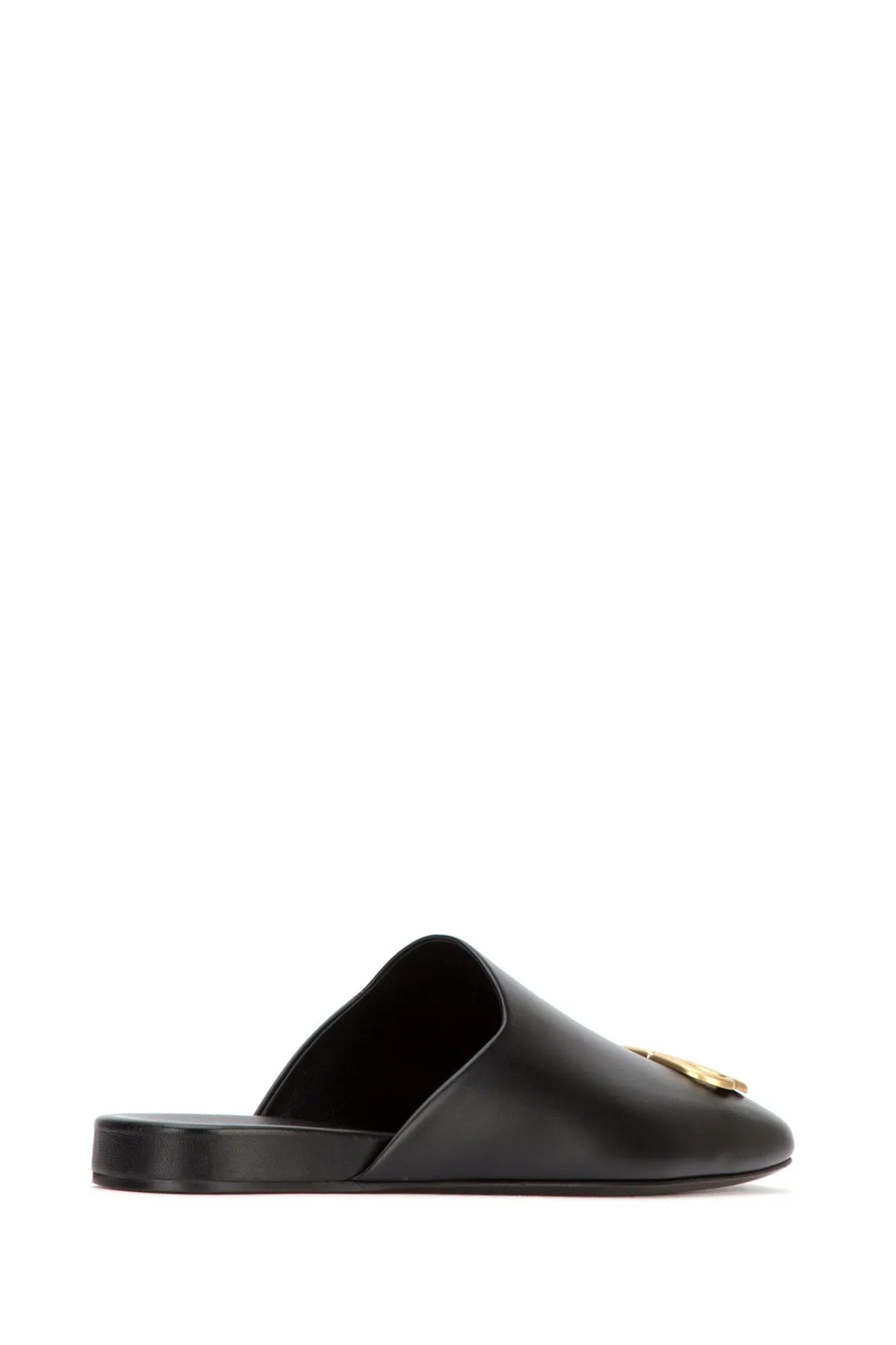 Loafers Heel Slip Balenciaga Cosy Logo Plaque Mules