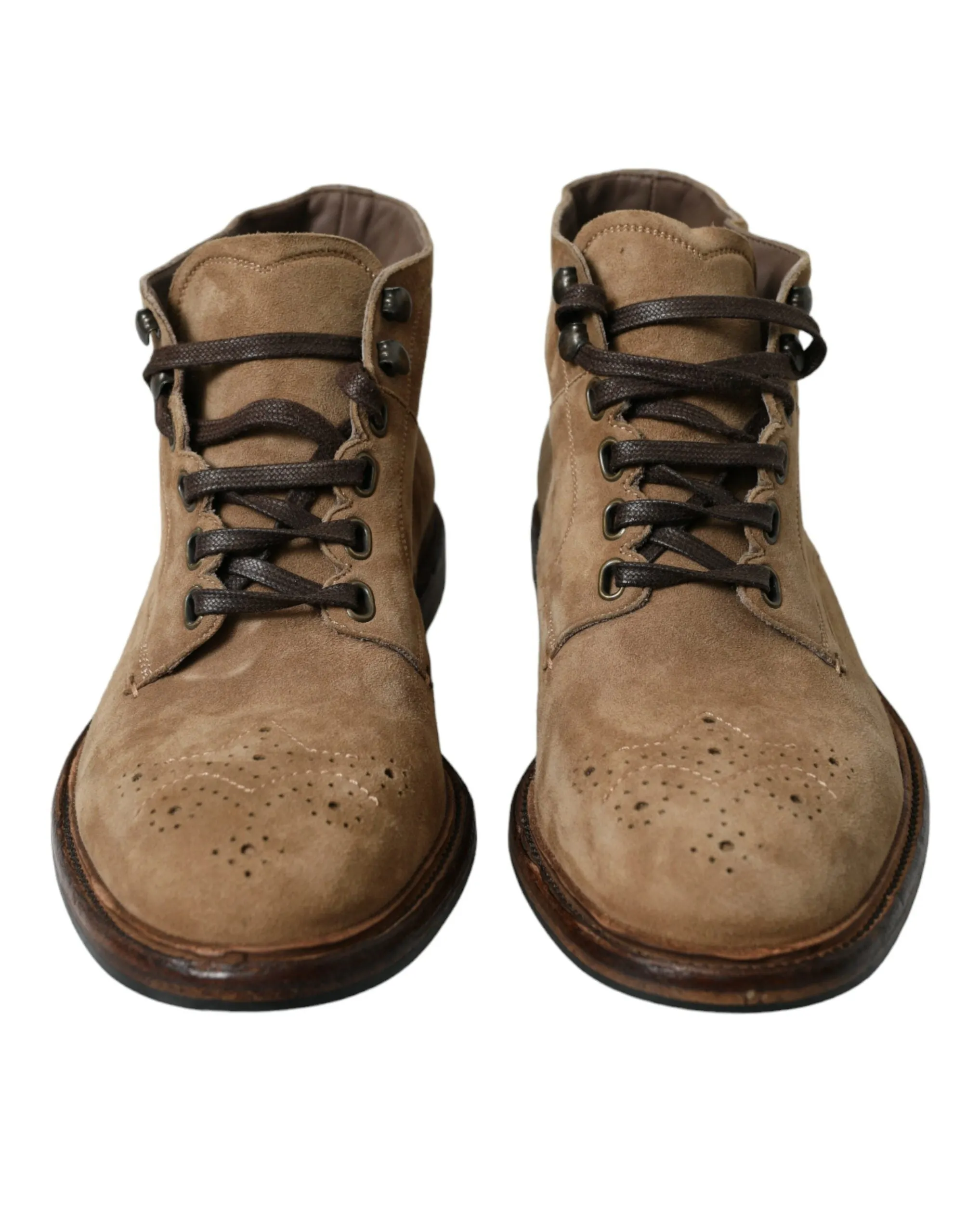 Dolce & Gabbana Elegant Leather Ankle Lace-Up Boots Alpinestar Boots