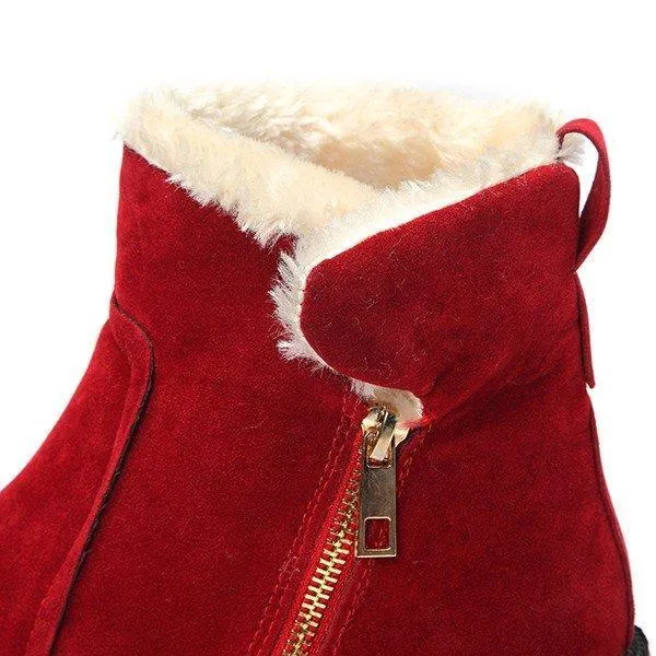 Warm Scrub Short Boots Side Zipper Mid Heel Ankle Shoes Adidas Harden Vol 7 Basketball Shoes