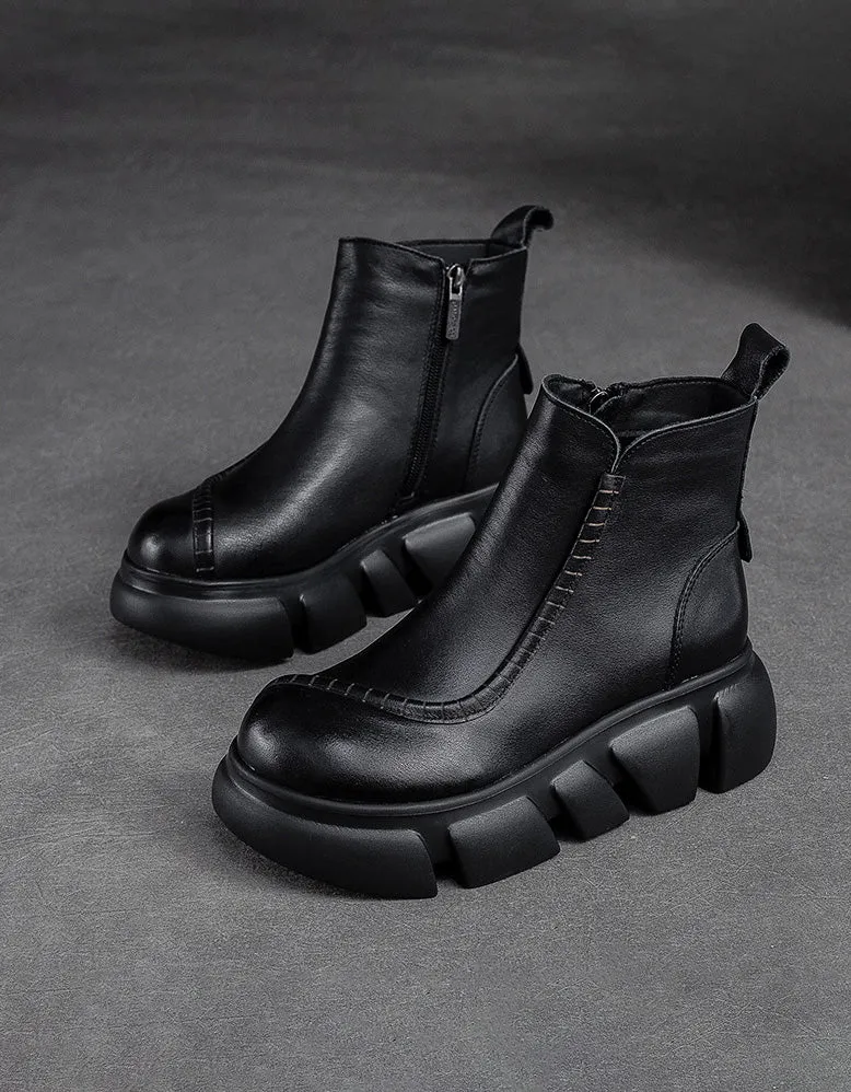 Adidas Designer Shoes Waterproof Retro Leather Winter Platform Boots for Women