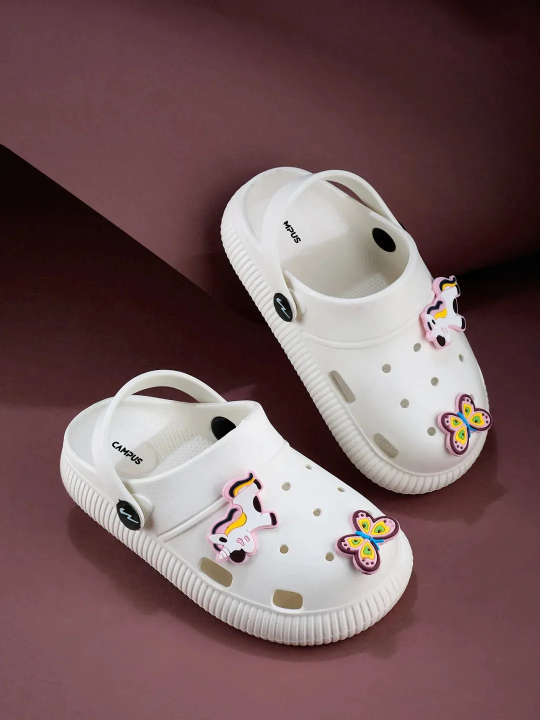 GC-9002K White Kid's Clogs Sandals Boc