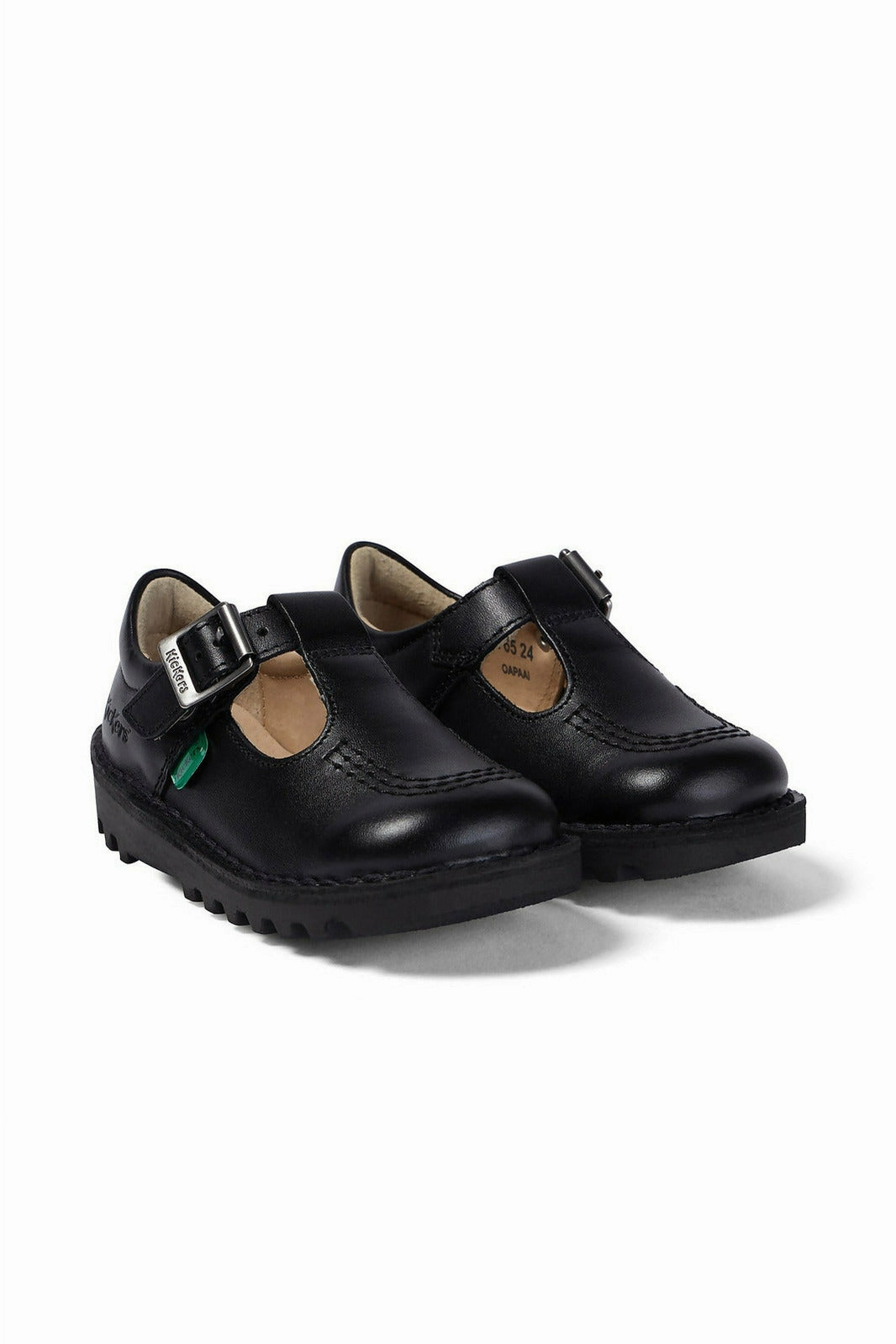 Leather Material Running Kickers Kick T Black