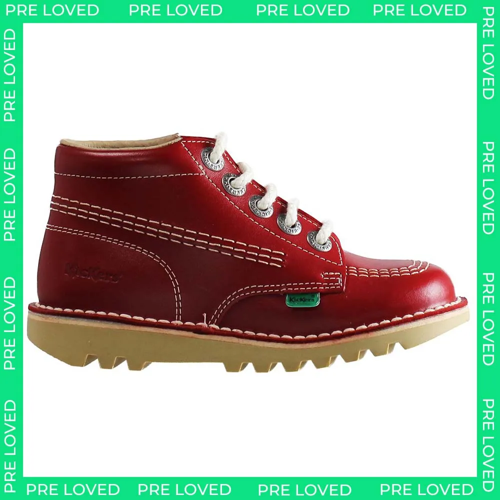 Kickers Hi I Core Kids Red Boots NO BOX Alaska Boots