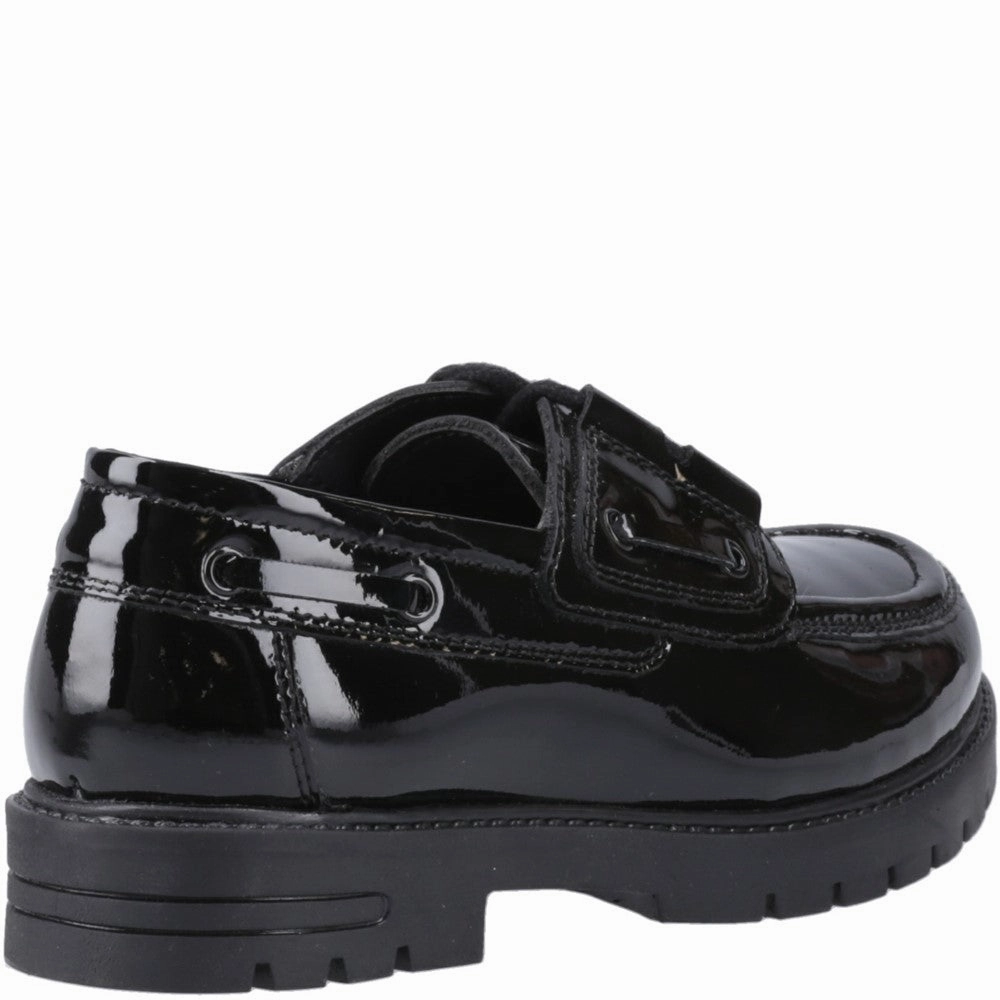 suede upper Hush Puppies Lucy Patent Senior School Shoes