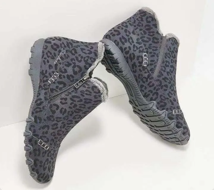 Doc Martin Snow Boots Wenkouban Christmas Gift Casual Snow Boots Women 2021 New Thick Velvet Zipper Boots Winter Fashion Boots Warmth Flat Heel Ankle Boots Botas De Mujer