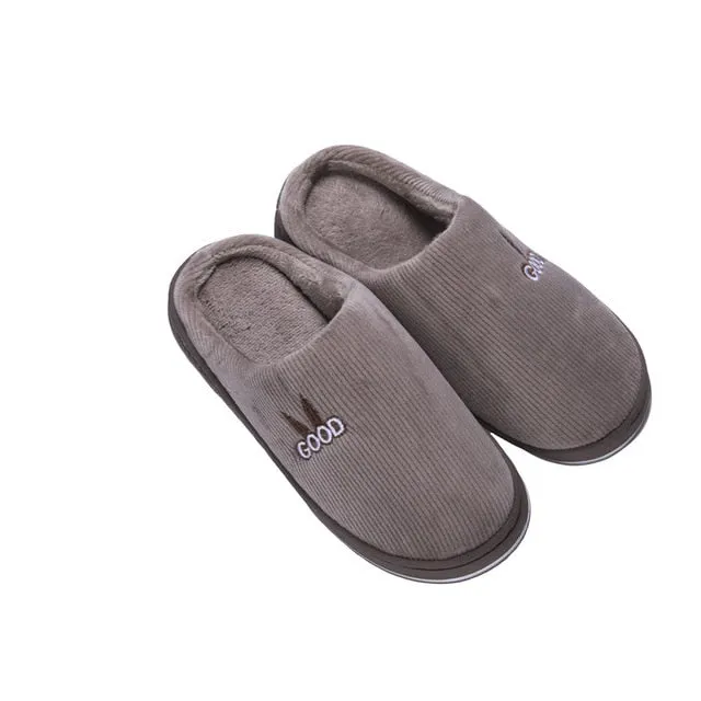 WFL Women Shoes Warm At Home Winter Slippers Soft Thick Non-slip Bottom House Slippers Indoors Fishing Slippers